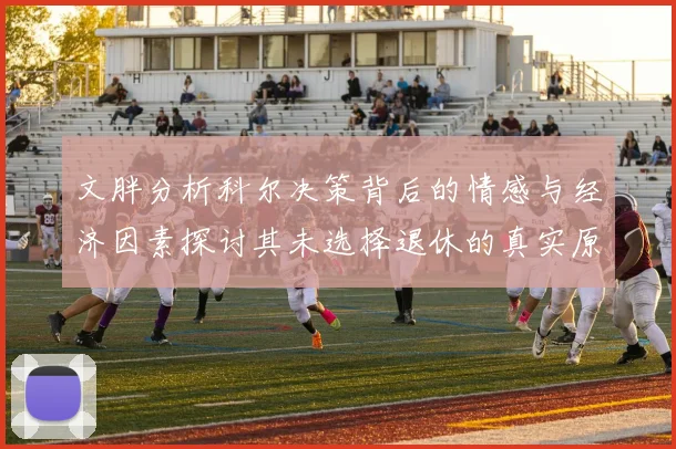 文胖分析科尔决策背后的情感与经济因素探讨其未选择退休的真实原因